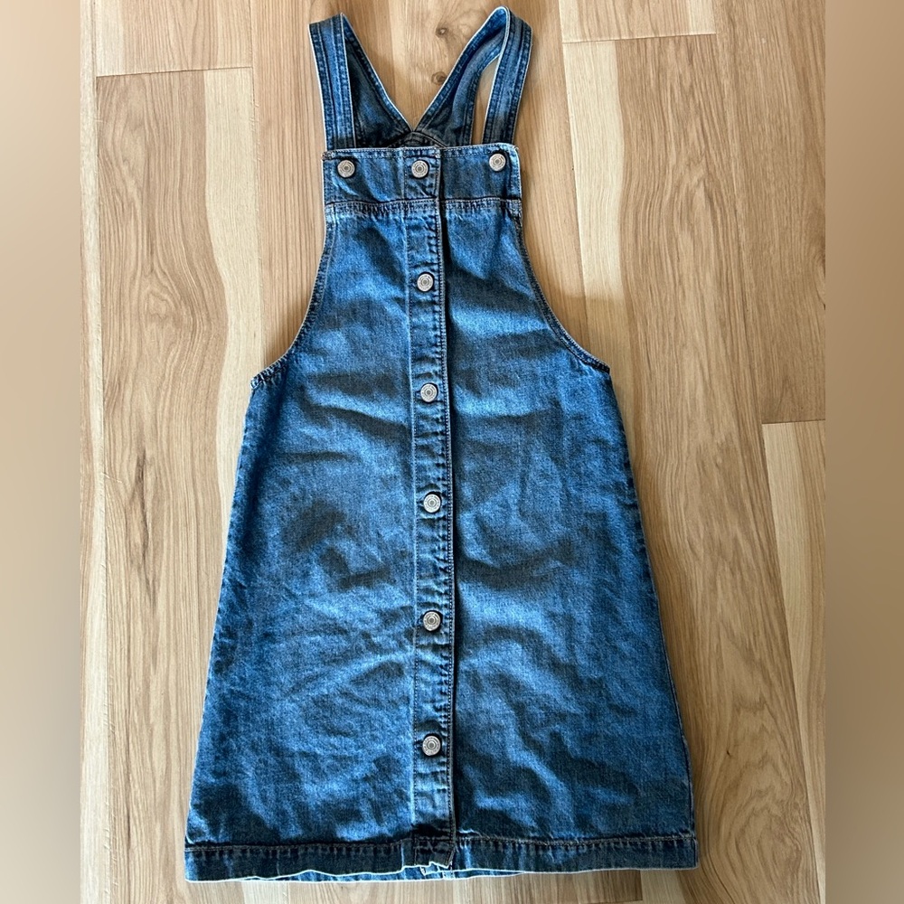 GAP Blue Denim Jumper Dress Youth XL